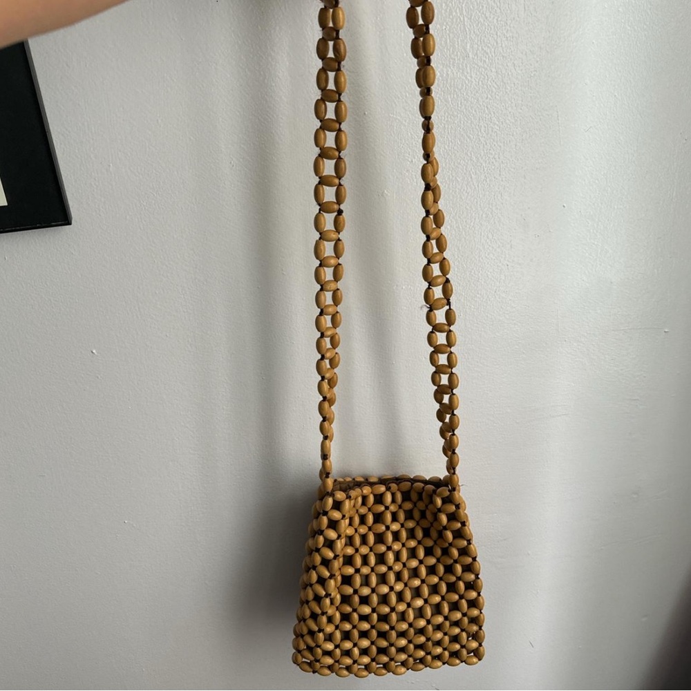 The Sak Wooden Beaded Hobo Bag - Brown